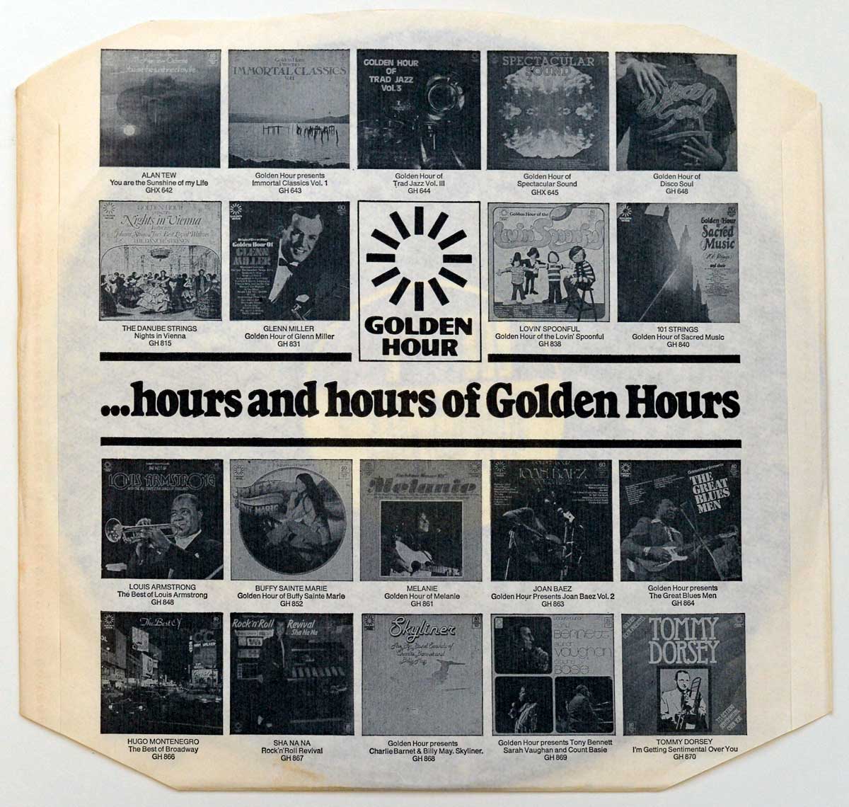 Photo of the custom inner sleeve STATUS QUO - Down The Dustpipe 