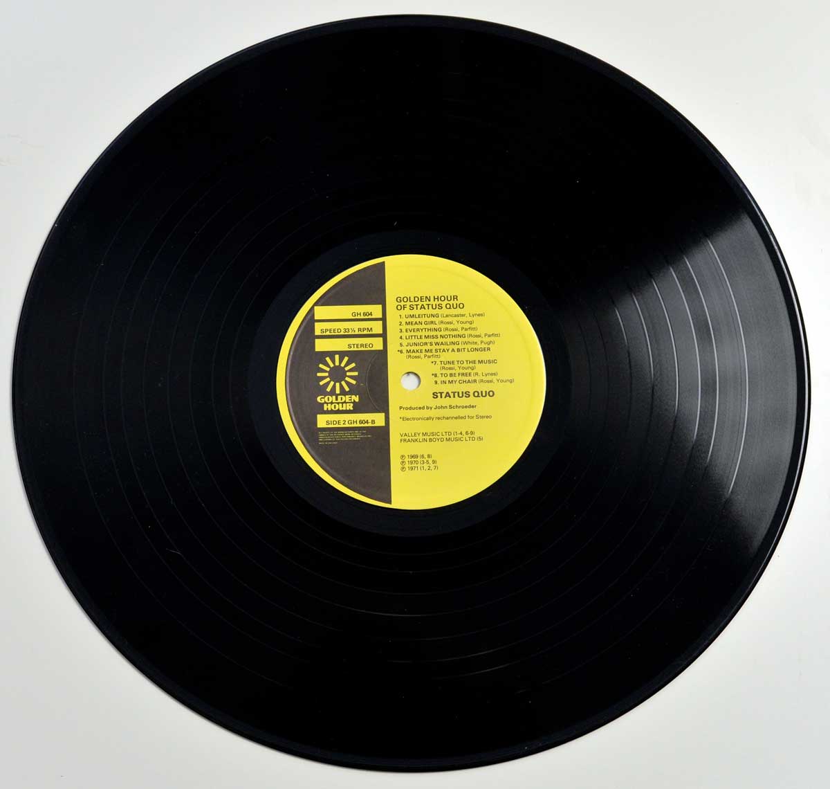 Photo of Side Two STATUS QUO - Down The Dustpipe 