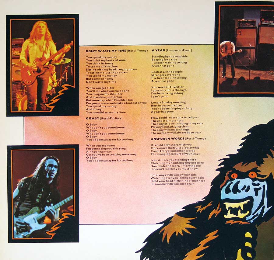 STATUS QUO - Piledriver Gatefold 12" Vinyl LP Album inner gatefold cover
