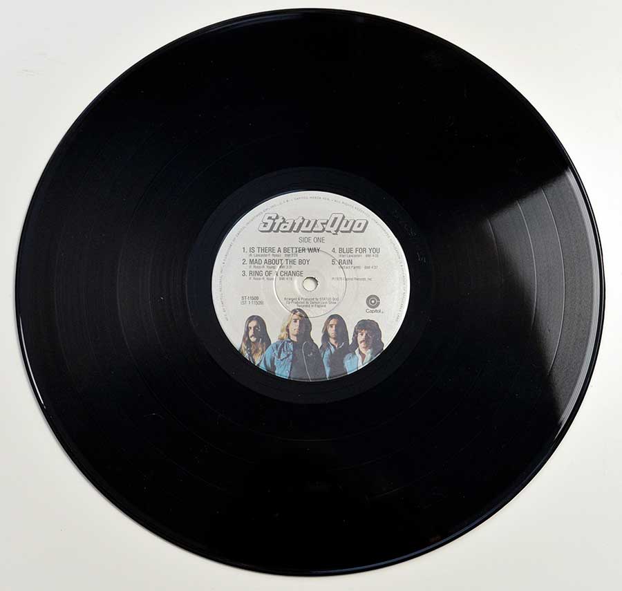 Photo of Side One of STATUS QUO – Status Quo ( self-titled , GIMMICK , OIS , 1978 , USA ) 12" Vinyl LP Album  