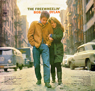 BOB DYLAN - The Freewheelin' Bob Dylan album front cover vinyl record