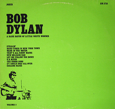 BOB DYLAN - A Rare Batch of Little White Wonder album front cover vinyl record