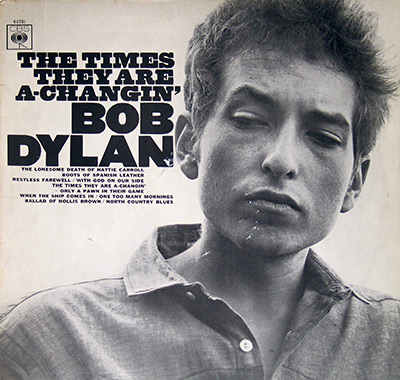 BOB DYLAN - The Times They Are A-Changin' album front cover vinyl record
