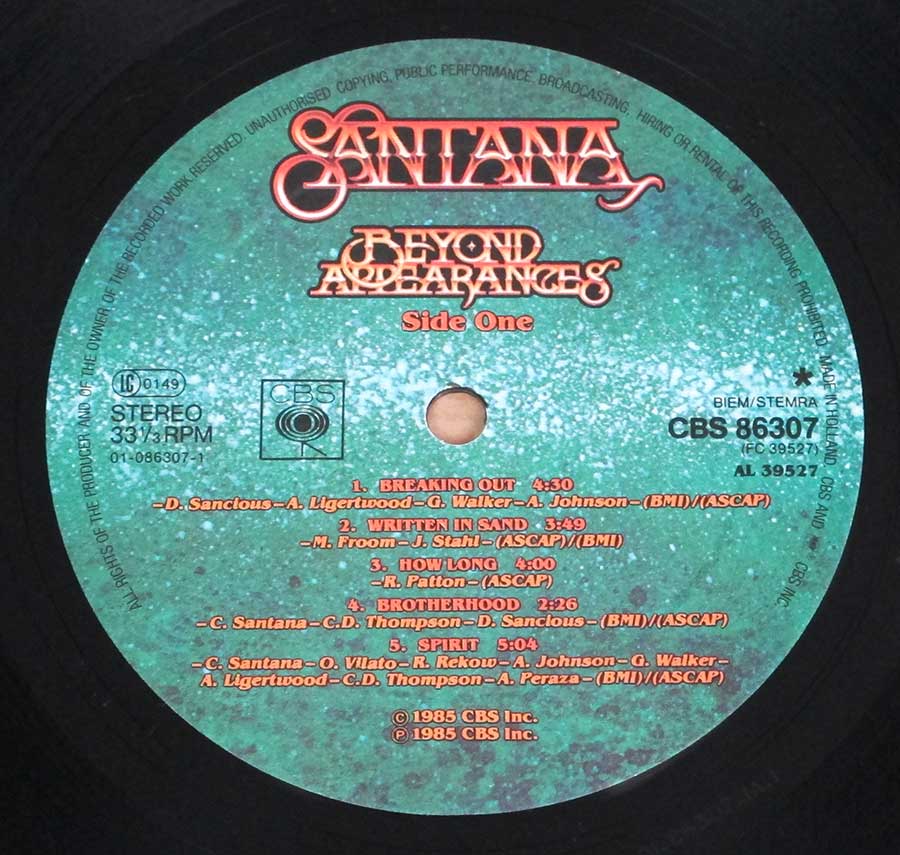 High Resolution Photos of santana beyond appearances 