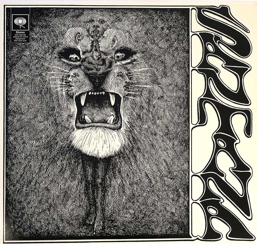 large album front cover photo of: Santana debut album 