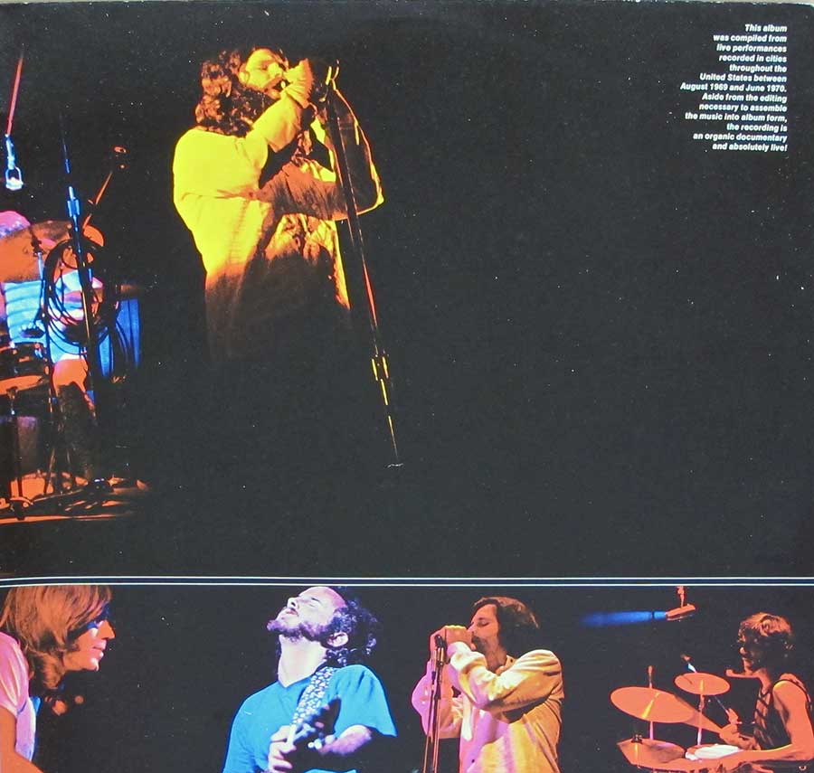 THE DOORS - Absolutely Live Gatefold German Release 12" Vinyl LP Album 
 inner gatefold cover