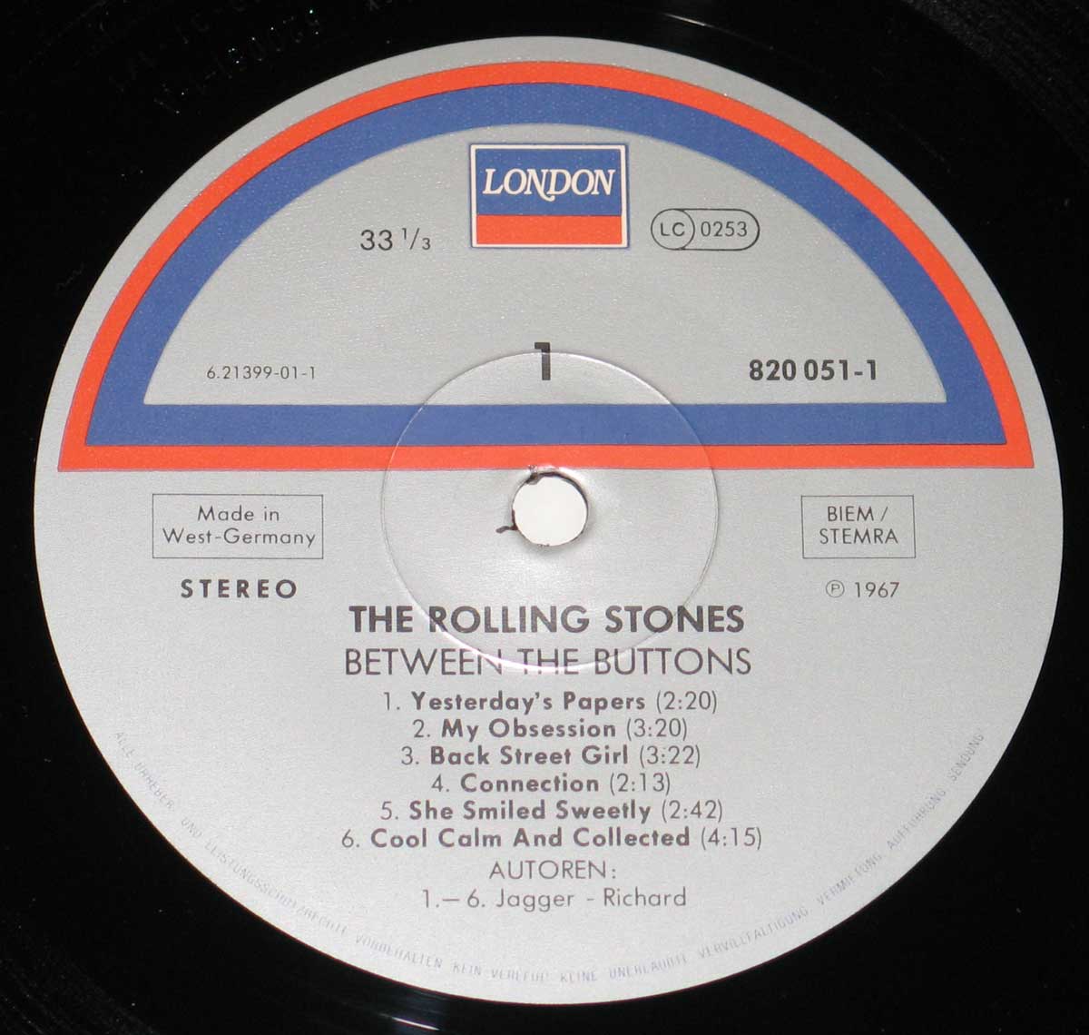 large album front cover photo of: ROLLING STONES - Between the Buttons 