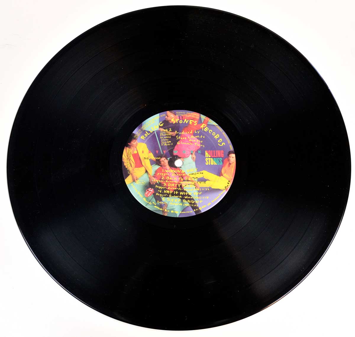 Photo of "ROLLING STONES Dirty Work" 12" LP Record - Side Two: