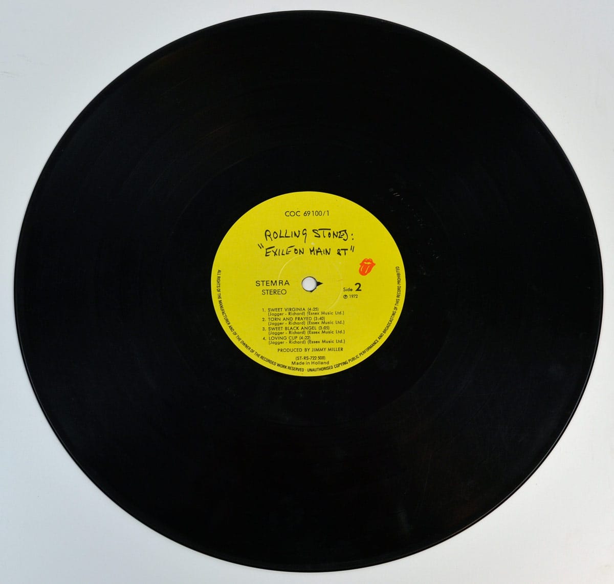 Photo of record 2   of ROLLING STONES Exile on Main Street  
