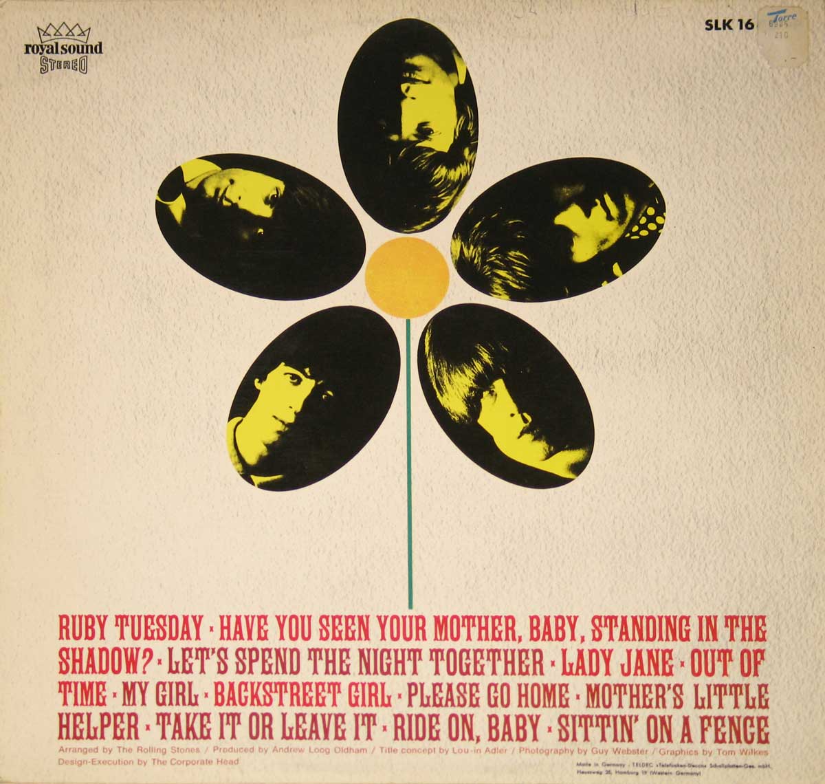 High Resolution Photo Album Back Cover of Rolling Stones - Flowers Royal Sound Release https://vinyl-records.nl