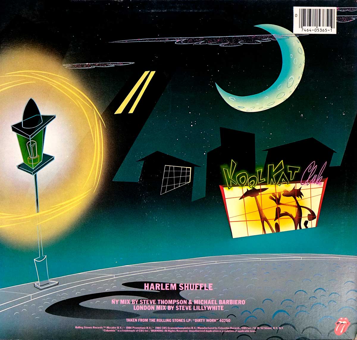 Photo of album back cover of "Harlm Shuffle"  