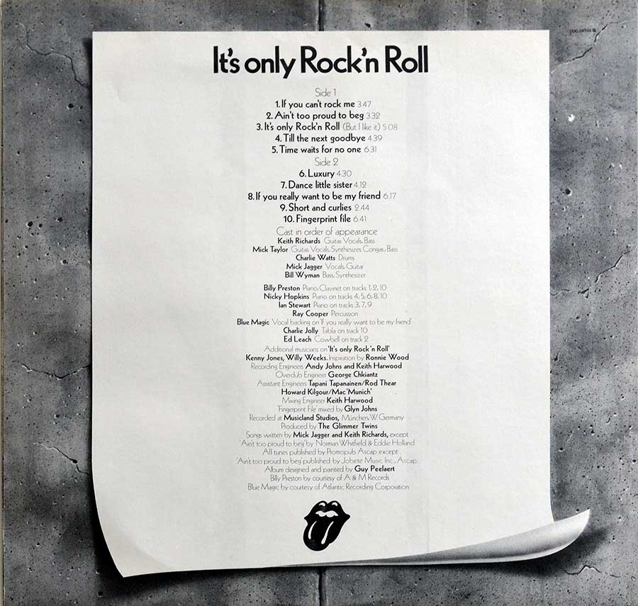 High Resolution Photo Rolling Stones – It's Only Rock 'N Roll 