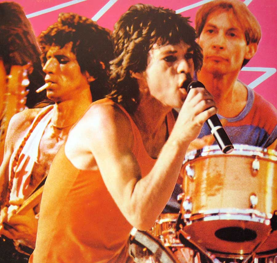 Photo of the right page inside cover ROLLING STONES - Still Life American Concert 