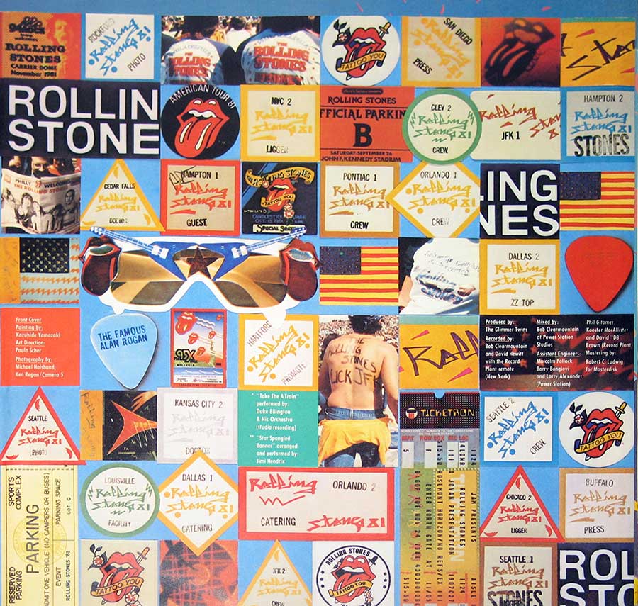 Photo One Of The Original Custom Inner Sleeve ROLLING STONES - Still Life American Concert 