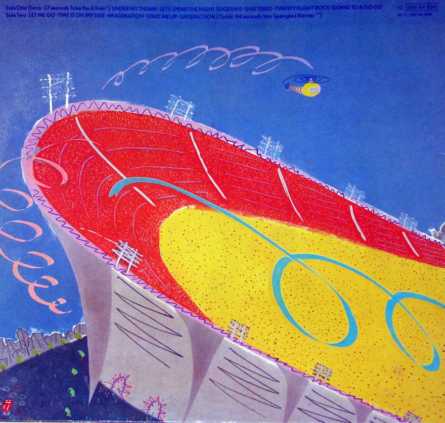 Photo of album back cover ROLLING STONES - Still Life (American Concert 1981)