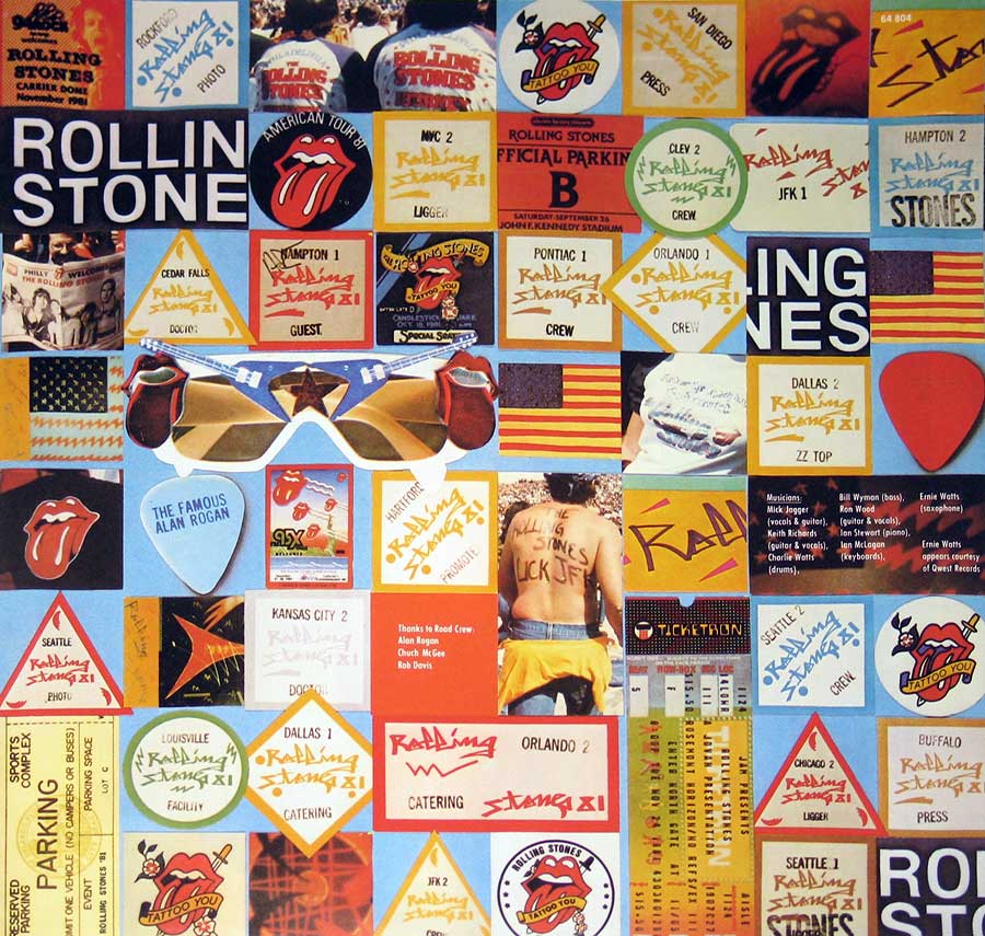 Photo One Of The Original Custom Inner Sleeve ROLLING STONES - Still Life (American Concert 1981) 