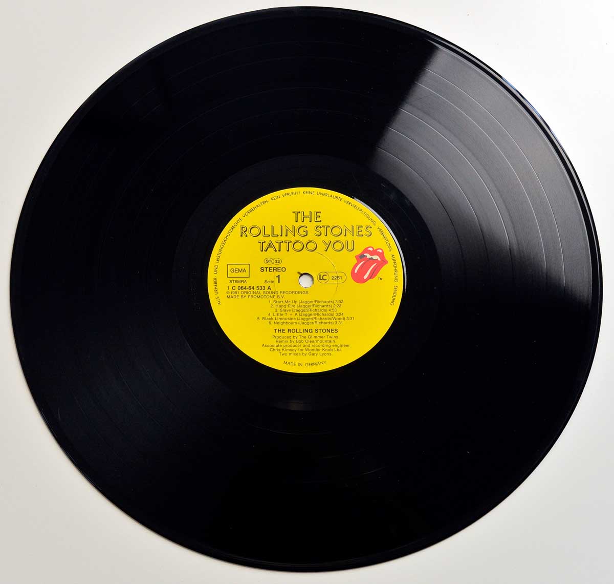 High Resolution Photo ROLLING STONES - Tattoo You 