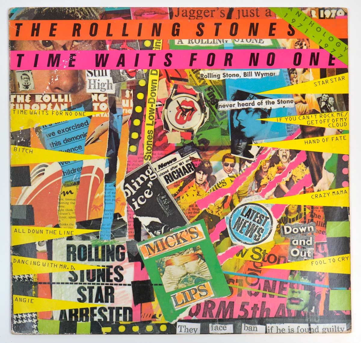 Album Front Cover  Photo of "ROLLING STONES Time Waits For No One (Anthology 1971-1977)"