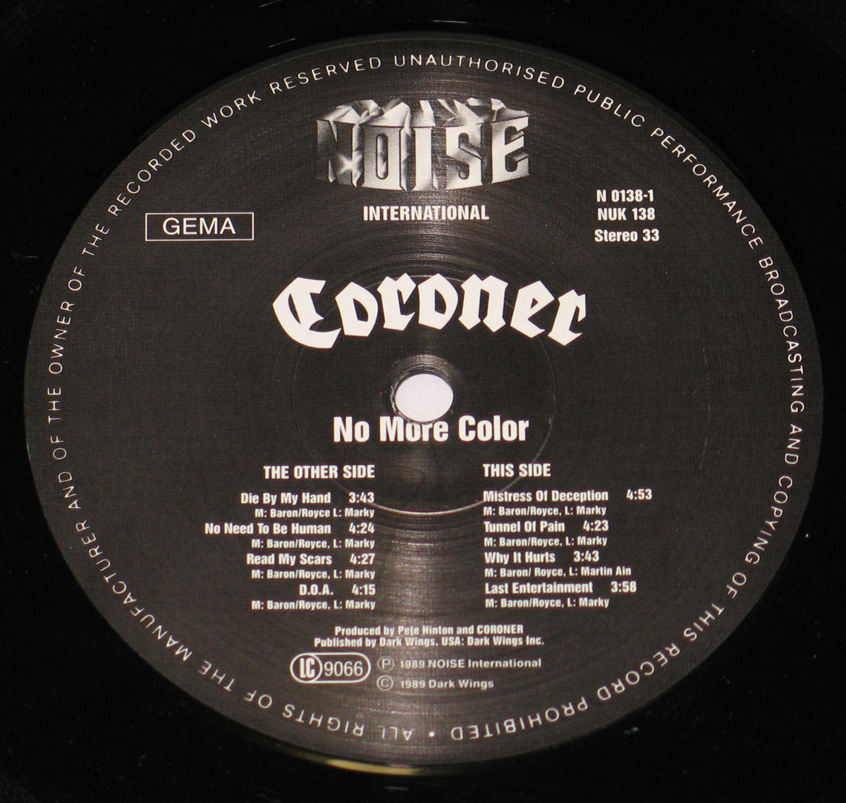 High Resolution Photo coroner no more color 