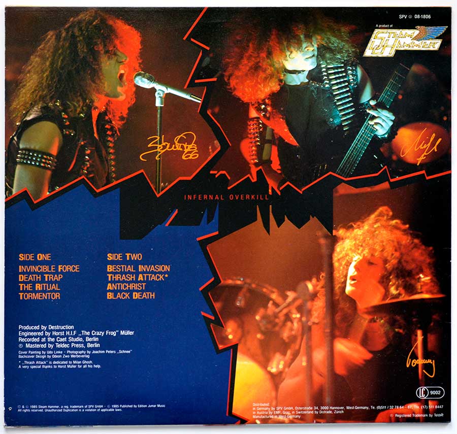 High Resolution Photo #2 DESTRUCTION Infernal Overkill 
