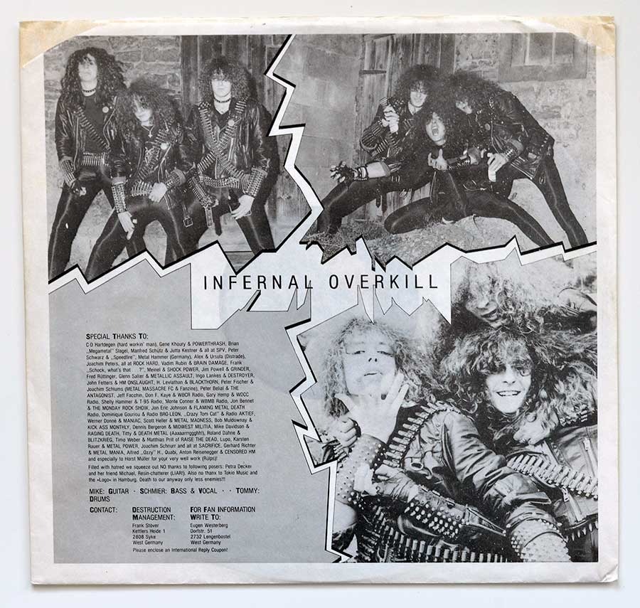 High Resolution Photo #3 DESTRUCTION Infernal Overkill 