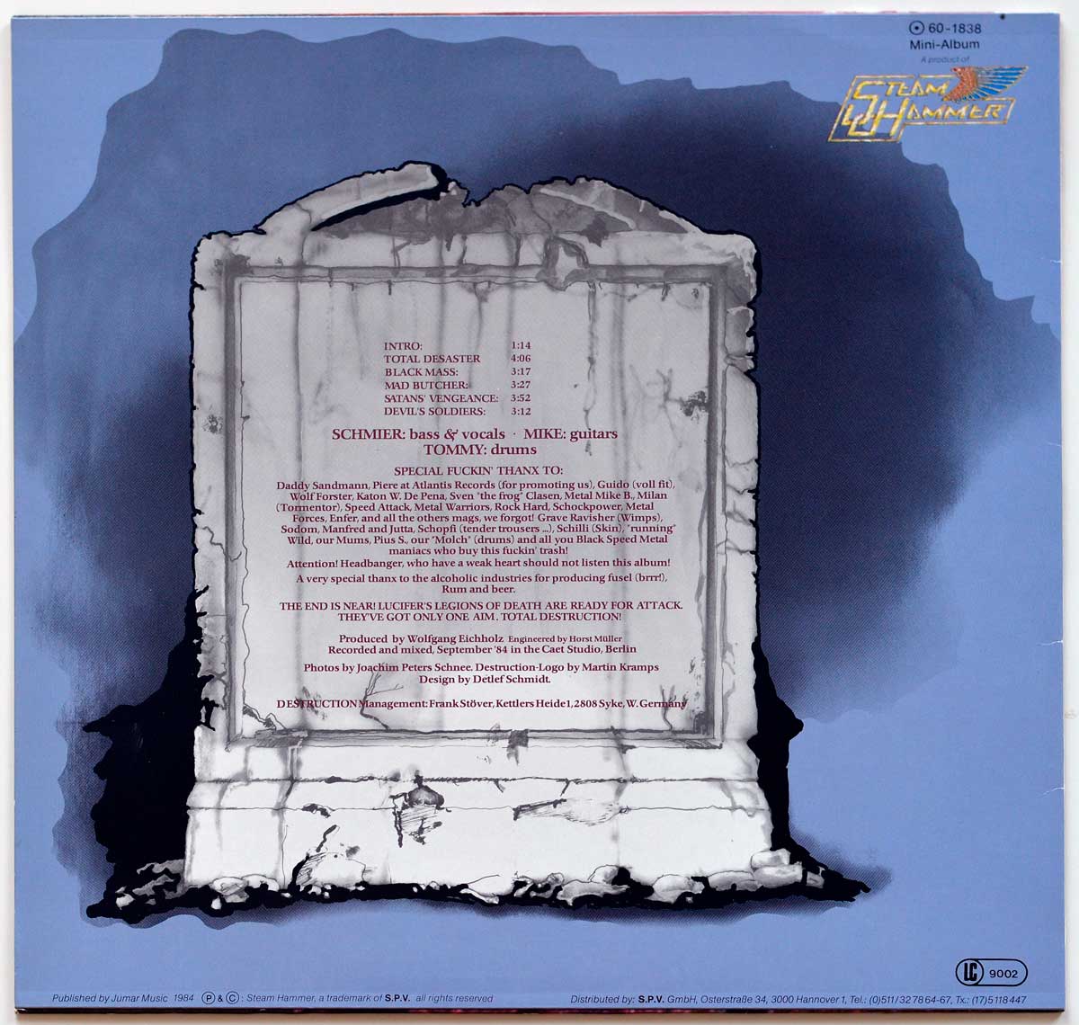 High Resolution Photo #11 Destruction - Sentence of Death https://vinyl-records.nl 