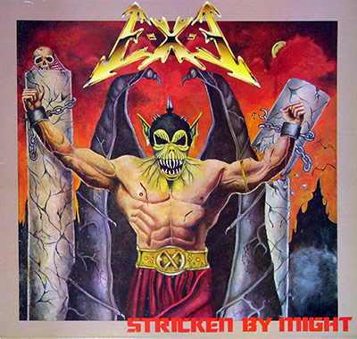 E-X-E - Stricken by Might album front cover vinyl lp album https://vinyl-records.nl