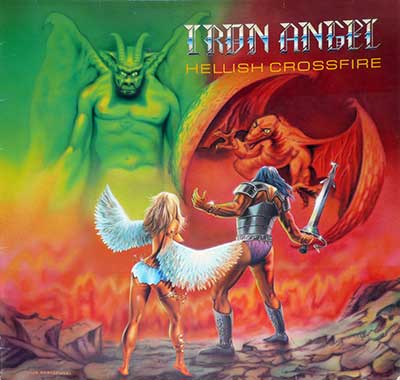 Thumbnail Of  IRON ANGEL - Hellish Crossfire ( Germany ) album front cover