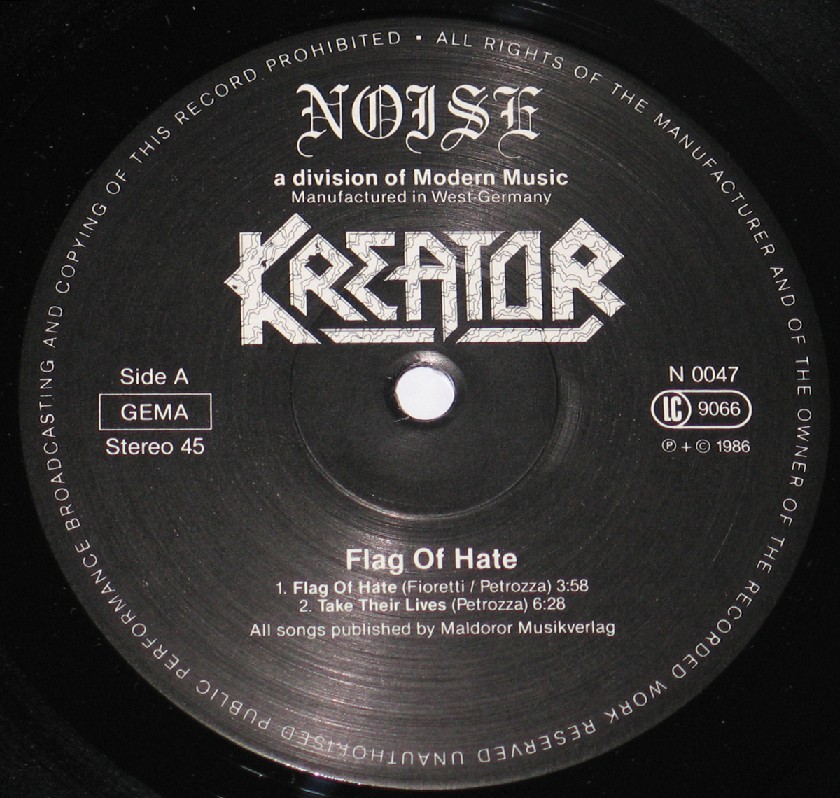 Kreator Flag of Hate Germany