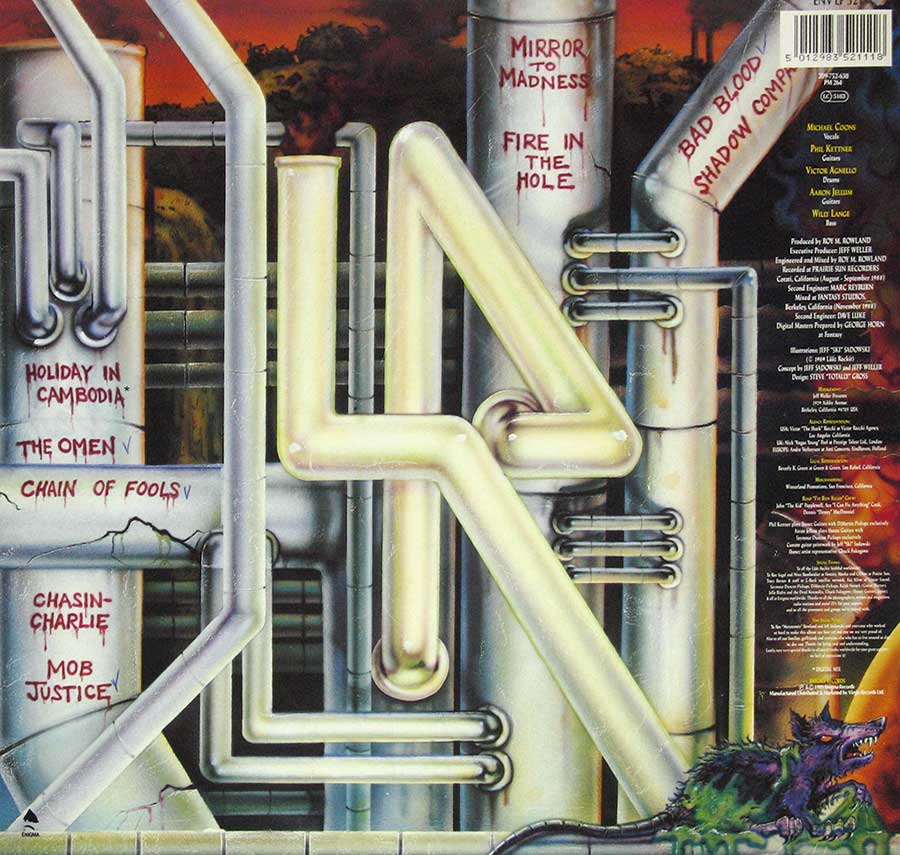 Back Cover  Photo of "Annihilation Principle" Album 