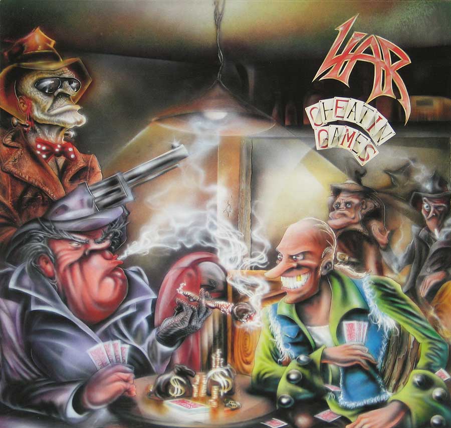 LIAR - Cheatin' Games 12" Vinyl LP Album front cover https://vinyl-records.nl