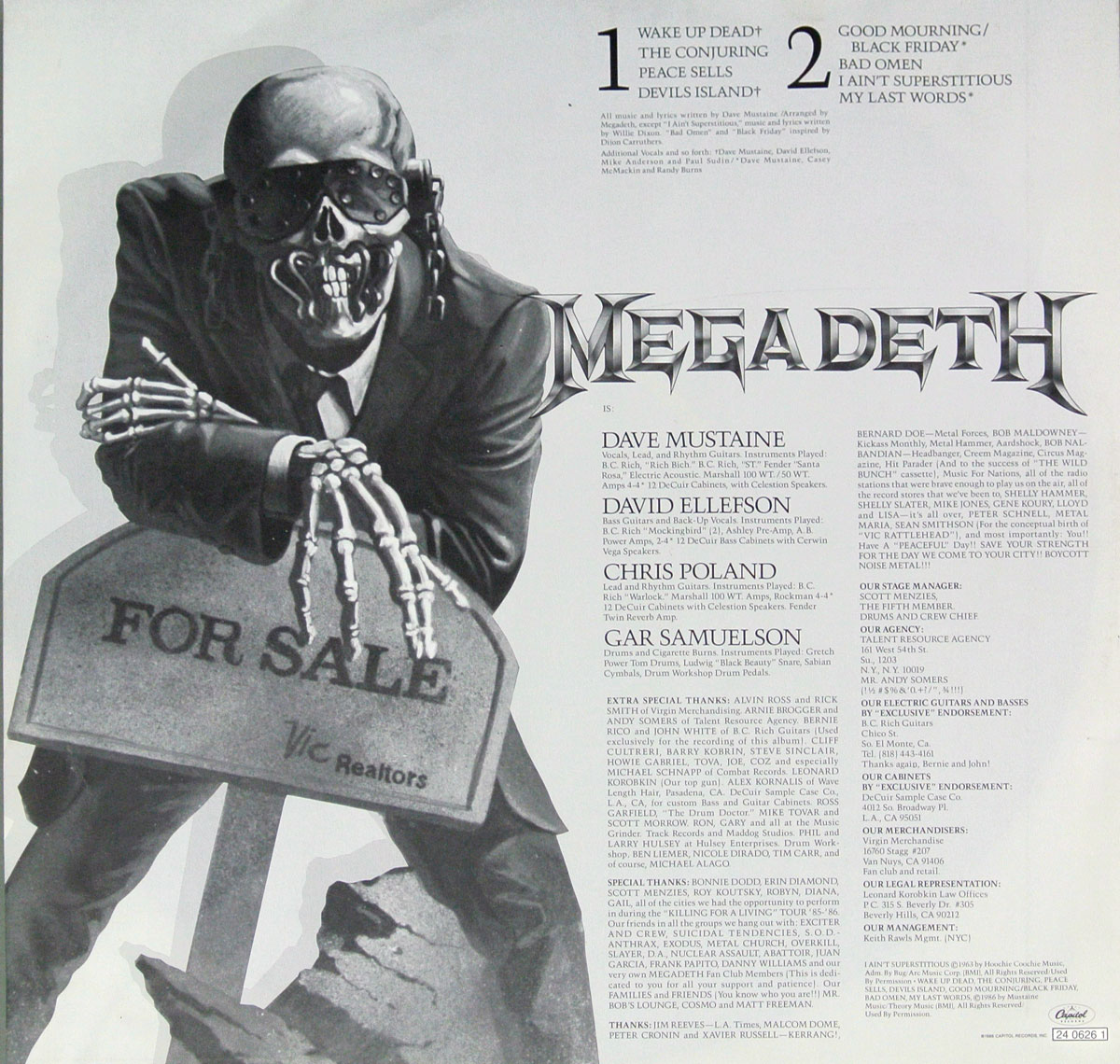 High Resolution Photo MEGADETH PEACE SELLS BUT WHO IS BUYING German Release Vinyl Record