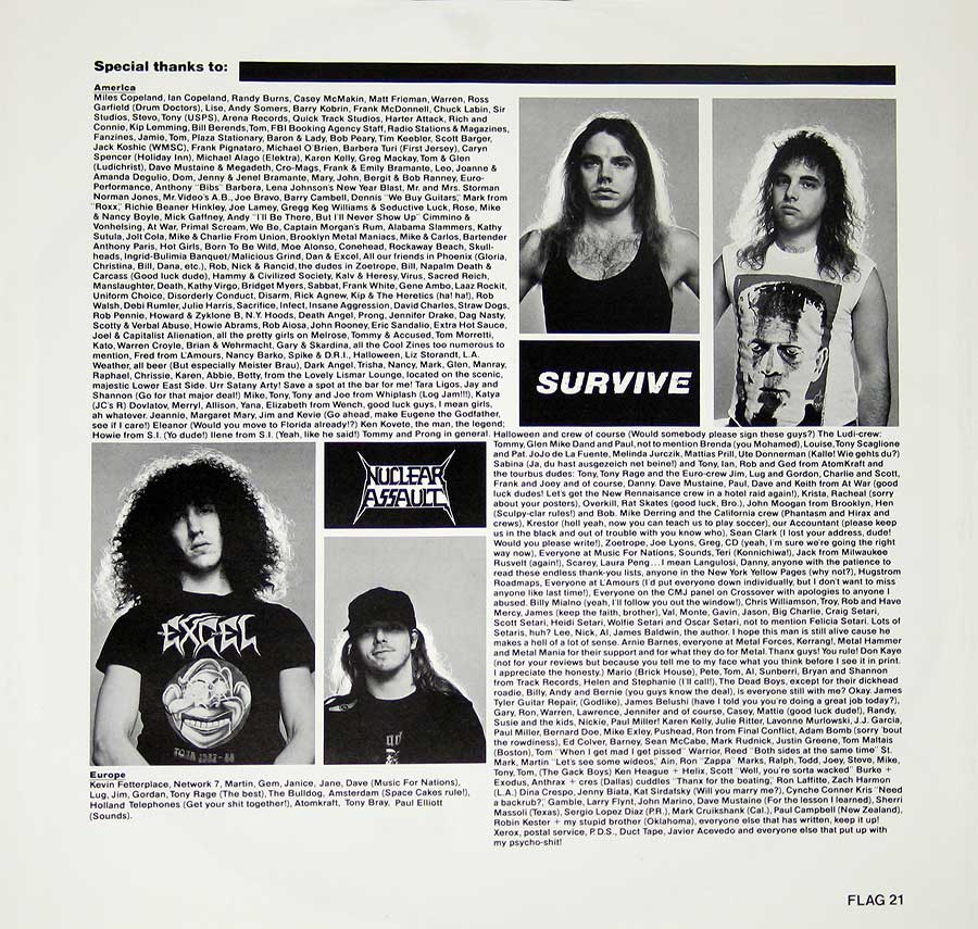 High Resolution Photo of Nuclear Assault - Survive 