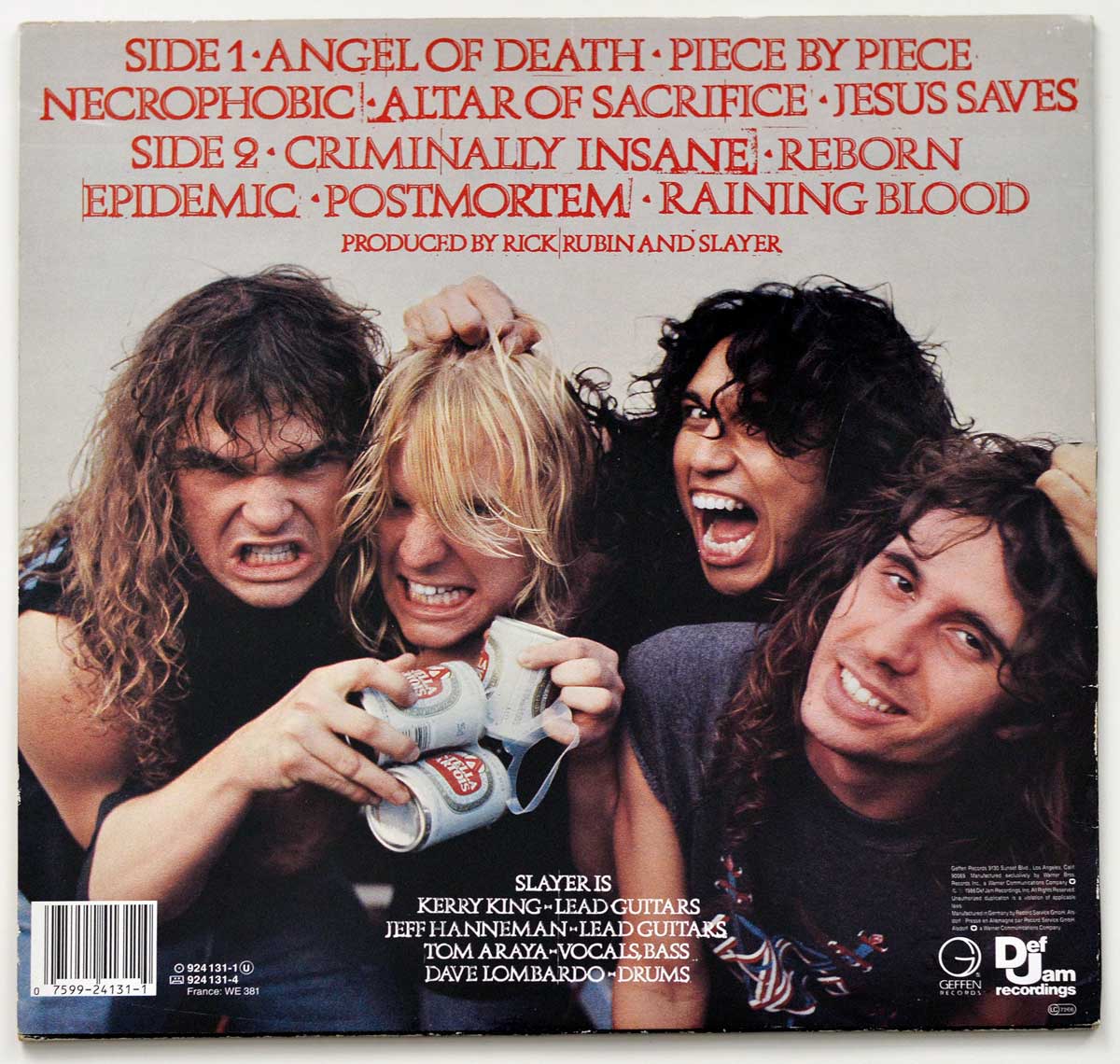 High Resolution Photo #11 SLAYER - Reign in Blood (Geffen Records)  https://vinyl-records.nl 