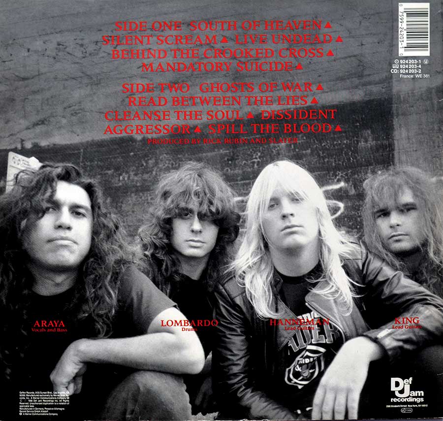 High Resolution Photo #2 SLAYER South Heaven 