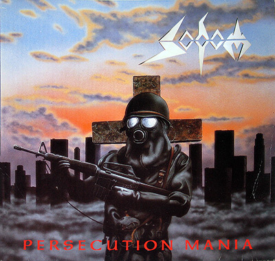 SODOM - Persecution Mania  album front cover vinyl record
