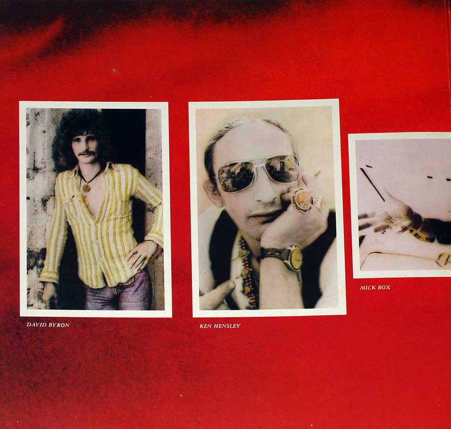 Photo of the left page inside cover URIAH HEEP - Sweet Freedom Island Records  