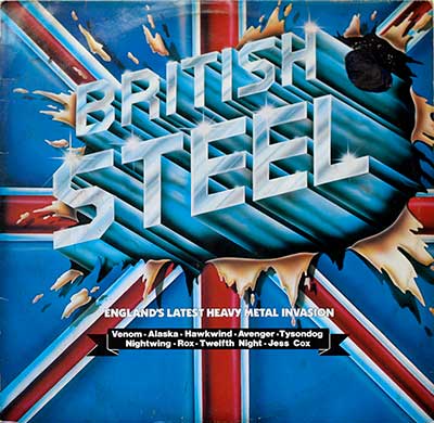 Thumbnail of VARIOUS ARTISTS - British Steel ( NWOBHM Compilation ) 12" Vinyl LP Album front cover