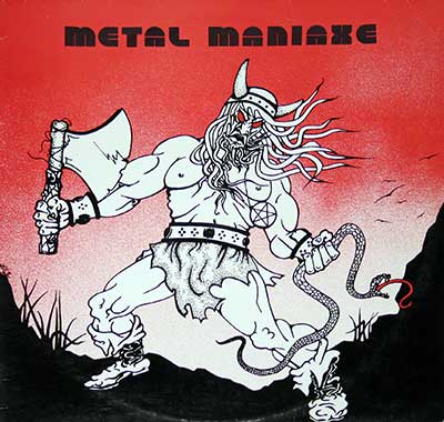 VA VARIOUS ARTISTS - Metal Maniaxe album front cover vinyl LP album https://vinyl-records.nl